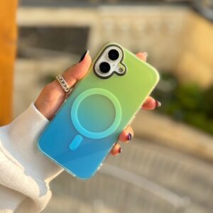 قاب Pink Glow & Aqua Breeze مگ سیف دار (کدC1909)