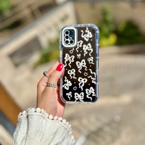 قاب پاپیون سفید آینه ای آیفون و اندروید (کدC2024)