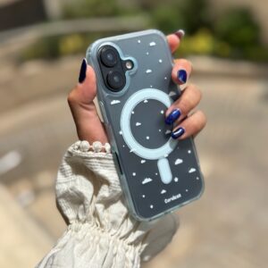 قاب ابر آبی با پاپ سوکت ستاره (کدC2037)