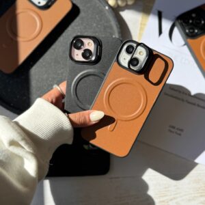 قاب مگ سیف چرمی لنز استند شو (کدC1867)