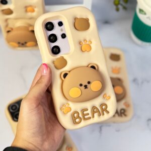 قاب Bear سیلیکونی استند شو آیفون ، سامسونگ ، شیائومی (کدC1519)