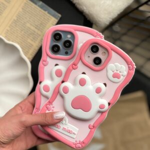 قاب پنجه سیلیکونی صورتی (کدC1615)