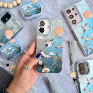 قاب رقص دُرنا همراه با آویز آیفون ، سامسونگ ، شیائومی (کدC2033)